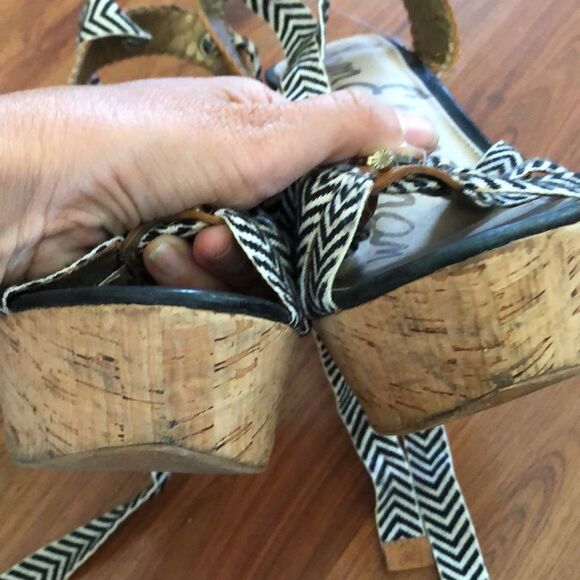 Sam Edelman high platform heels BoHo chic - Picture 10 of 12